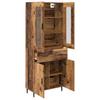 Highboard with Drawers 2 pcs Reclaimed Wood Effect Wood Based Material