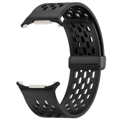 Для Samsung Galaxy Watch Ultra 47мм Силиконовый ремешок для часов Магнитная складная застежка Наручный ремешок