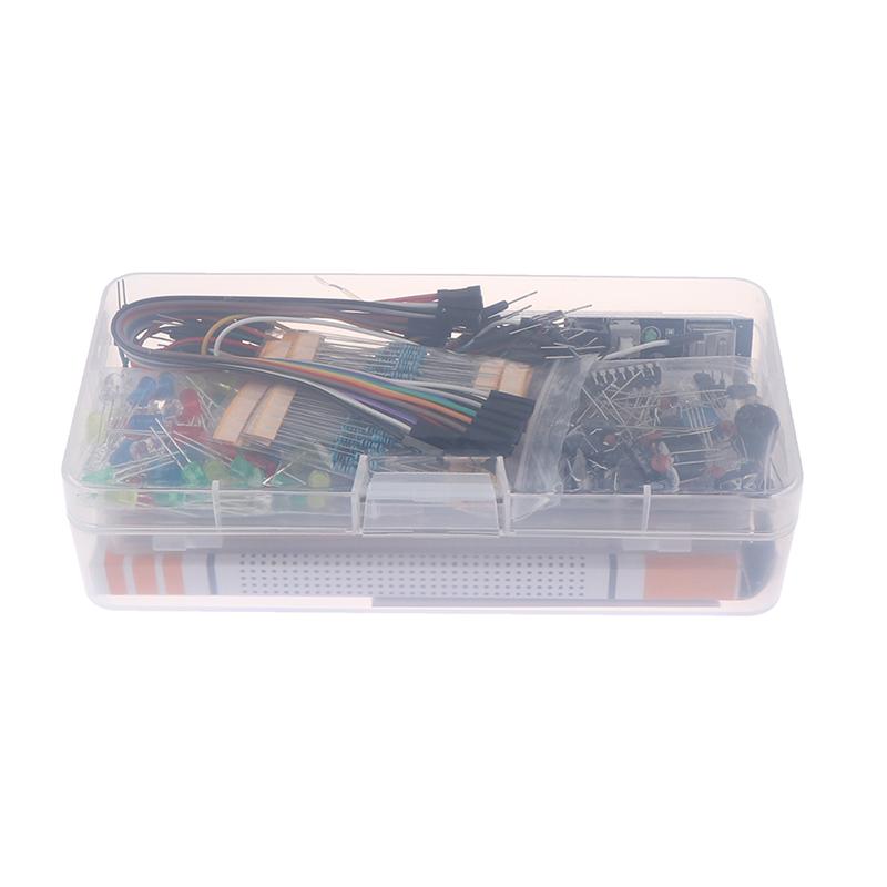Electronics Component Basic Kit With 830 Tie-Points Breadboard Cable Resistor