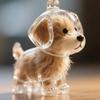 Cute Dog Transparent Hair Storage Box, Animal Fur Ball Capsule Pendant, Decorative & Memorial Dustproof Case, Collectible Toy
