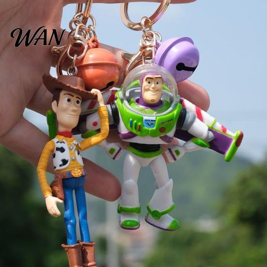 Woody Doll Keychain Pendant, Buzz Lightyear Car Air Freshener, Aromatherapy Pendant Vent Clip Accessory for Toy Fan Gift Toy-Story