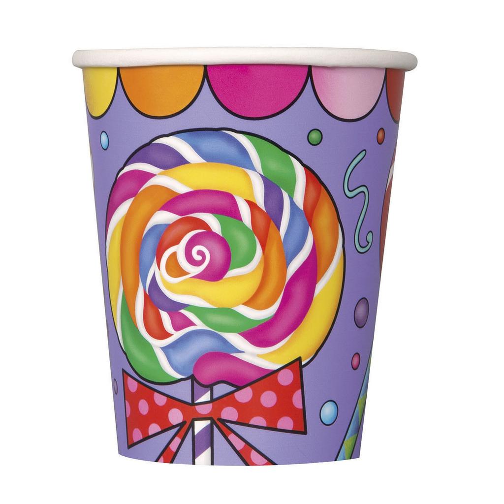Unique Party Кубок для вечеринки с бумажными конфетами (Пакет из 8)