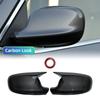 Carbon Fiber Style Black Rearview Side Mirror Cover Caps for BMW X3 F25 X1 E84 Pre-LCI 2010 2011 2012 2013 Case