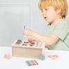 Монтессори Игра Сортировка по Цвету и Форме, Детская Головоломка, Раннее Обучение, Коробка для Монет, Деревянная Игрушка