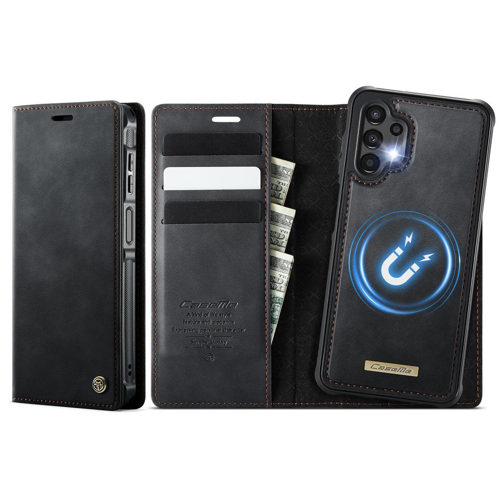 For Samsung Galaxy A13 5G/Galaxy A04s 5G/Galaxy A13 4G Magnetic Case RFID Blocking Detachable Wallet Leather Phone Cover