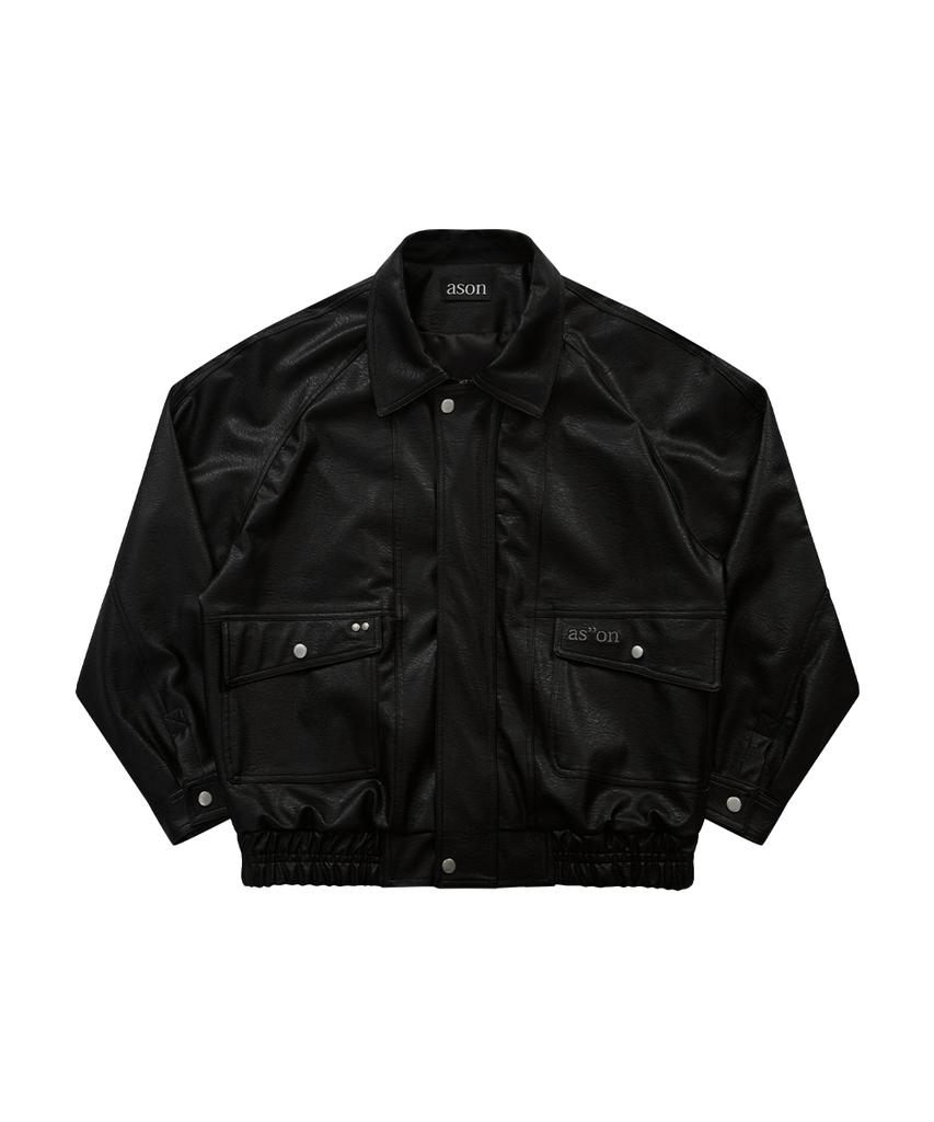ASON Rilt Leather Jacket / Black