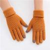 Winter Touch Screen Gloves Warm Stretch Knit Mittens Full Finger Female Crochet Thicken Gloves AVE