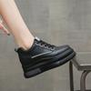 Мода Досуг Натуральная Кожа Белые Туфли Женские Дышащие Кроссовки Увеличенная Платформа Повседневная Обувь Женские Вулканизированные Туфли