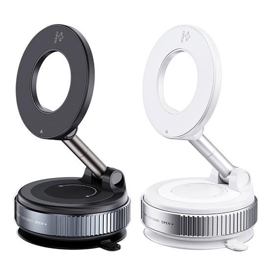 Магнитное автомобильное крепление Yousheng, складной держатель для телефона, вращающийся на 360 градусов, двухсторонняя вакуумная присоска для смартфонов с диагональю 4,7 дюйма и выше
