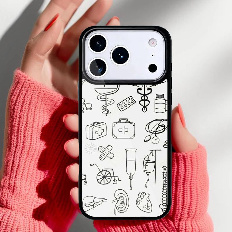 Чехол для телефона 'Медицина Медсестра Врач Стоматолог' для iPhone 17 Air 16e 15 14 13 Pro Max Задняя крышка для 12 11 Pro Coque