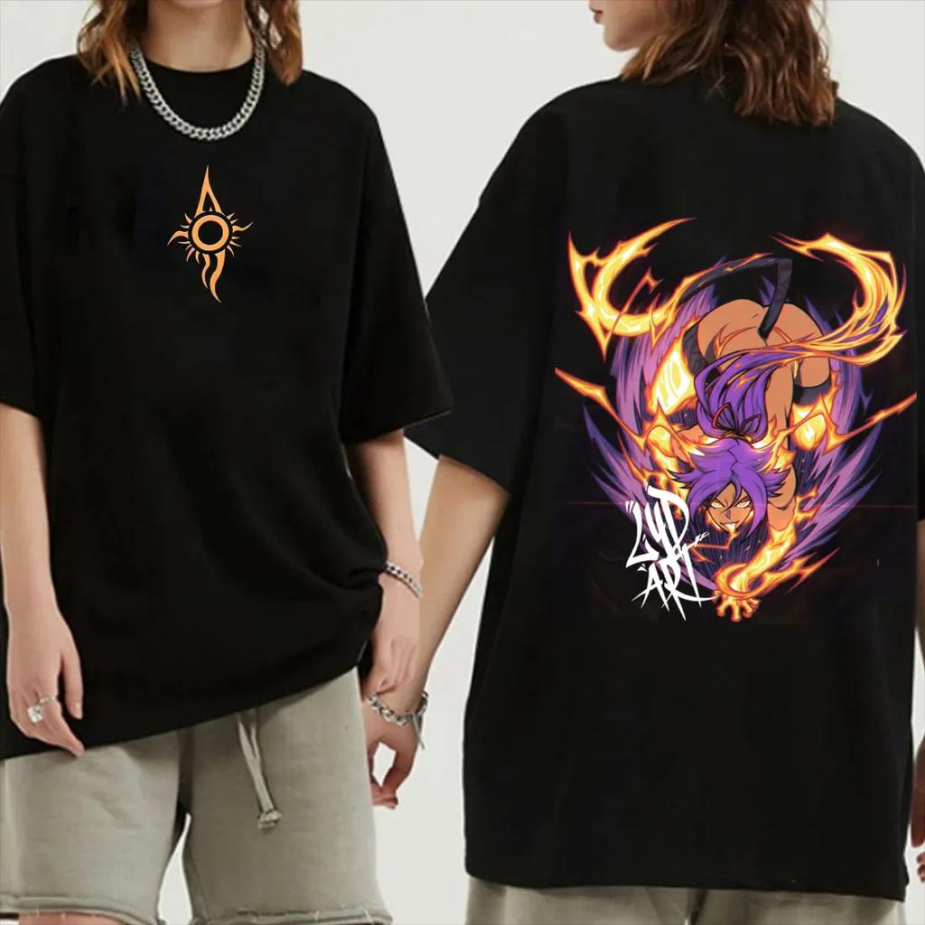 Japanese Anime Bleach Print T-Shirt Men Women Oversized Y2k Short Sleeves Casual Loose High Quality Comfortable Female Male Clothing