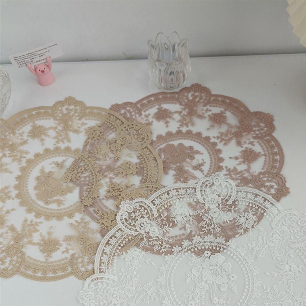 Салфетка Изоляция Обеденный Коврик Кухонные Принадлежности Скатерть Кружево Вышитая Подставка