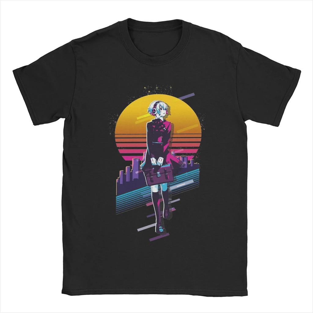 Women TShirt Crew Neck Shirt Sleeve Clothes Gift Idea Personas The Phantom Thieves of Hearts Leader T Shirt Aesthetic Clothes