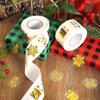 500pcs/roll Christmas Clear Stickers Snowflake Xmas Tree Pattern Stickers