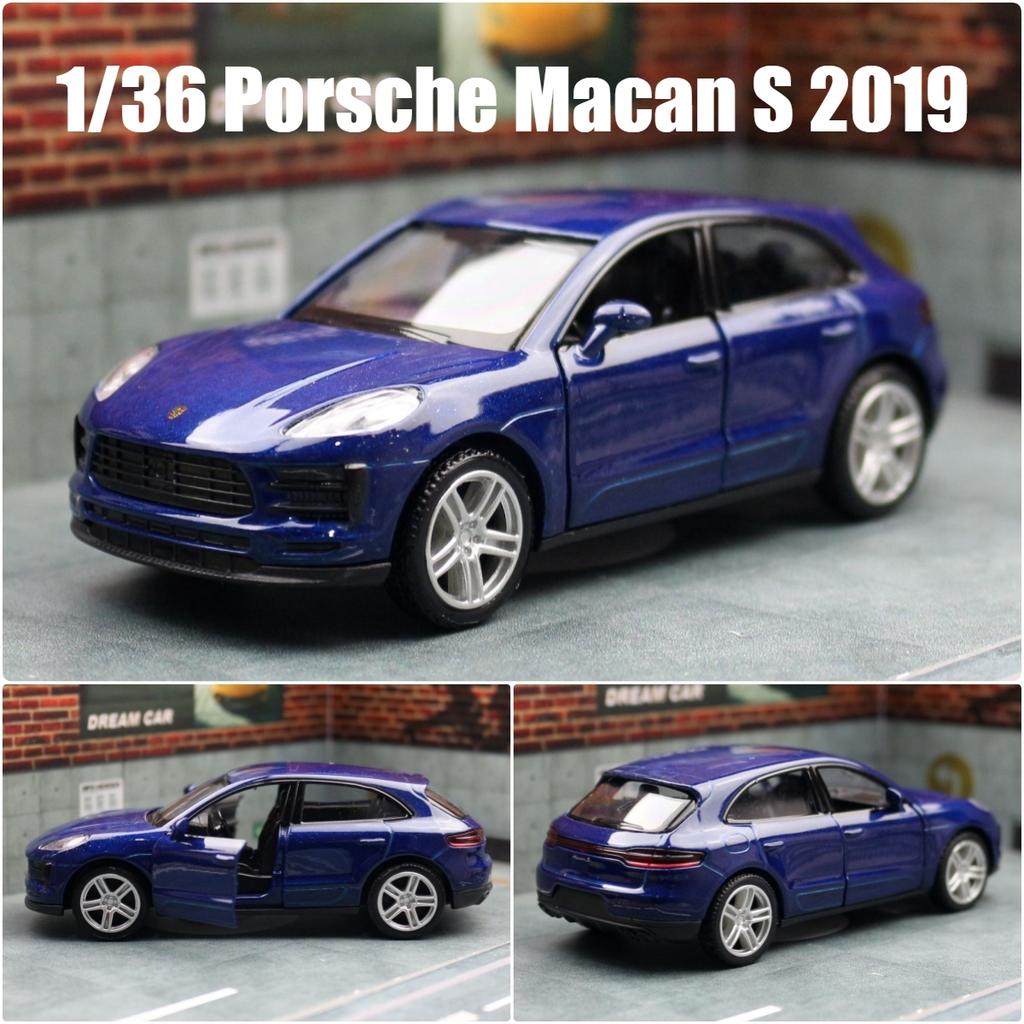 AABKN1 1/36 Porsche Macan SUV Toy Car Model For Children 5'' RMZ CiTY Diecast Sport Miniature Pull Back Collection Gift For Kid Boy