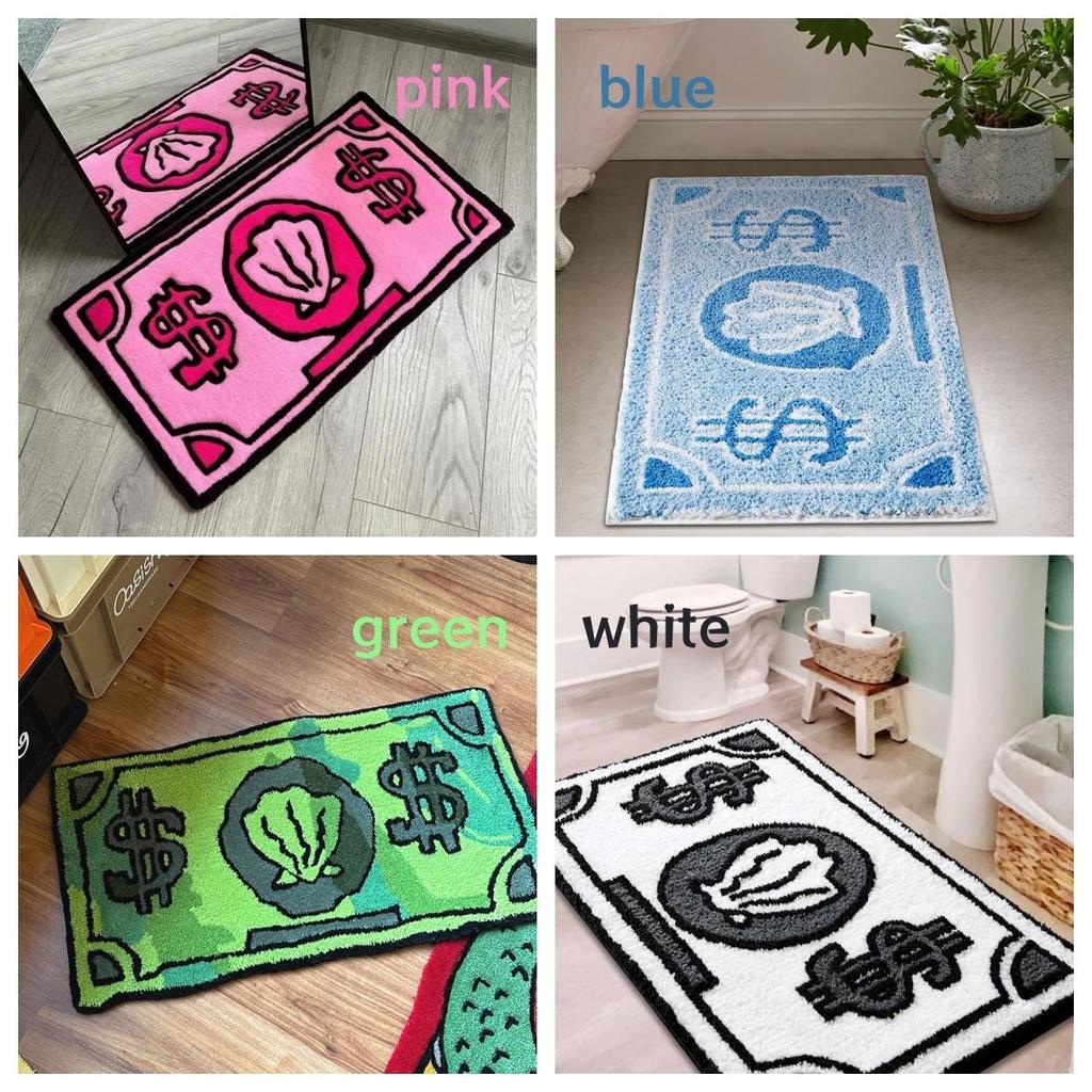 Coin Pattern Carpet, Spongebob, Imitation Cashmere Carpet, 40x60cm/50x80cm