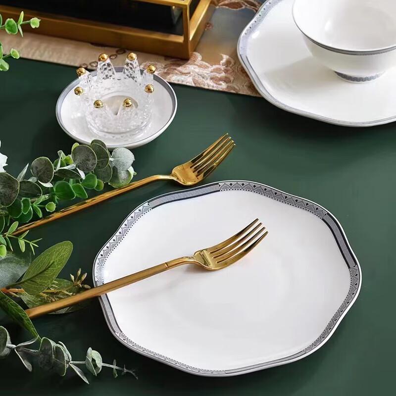 Northern Scenery 52-Piece Bone China Dinnerware Set