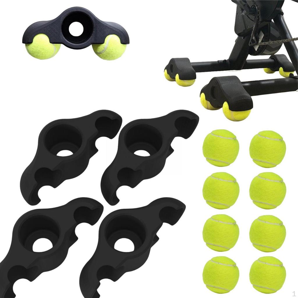 4 Pack Indoor Cycling Snap Feet Adapters for Bike Workouts
