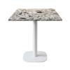 Table 70 X 70 Cm - Model Round White Leg Terrazzo Cepp