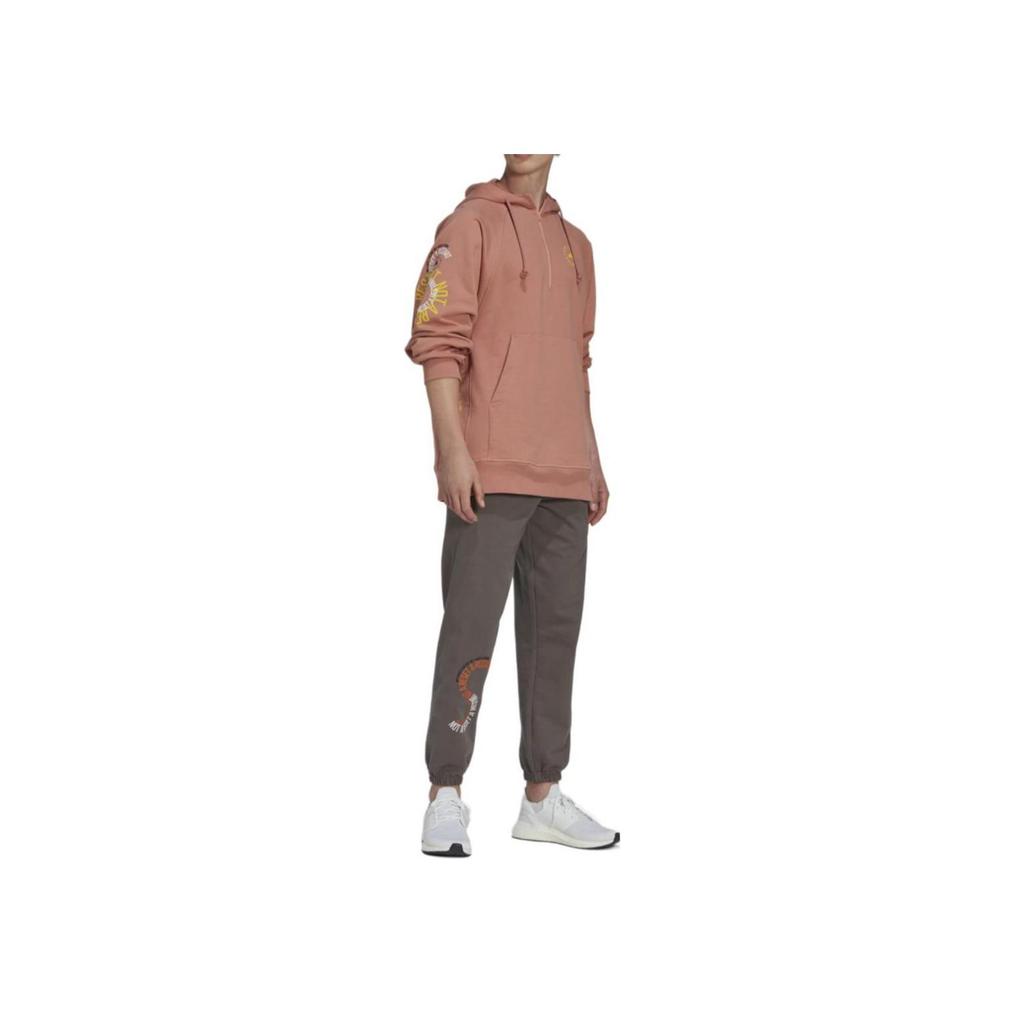 adidas By Stella McCartney Брюки-джоггеры с эластичной резинкой на талии и принтом унисекс Stella McCartney Коричневые IB5909