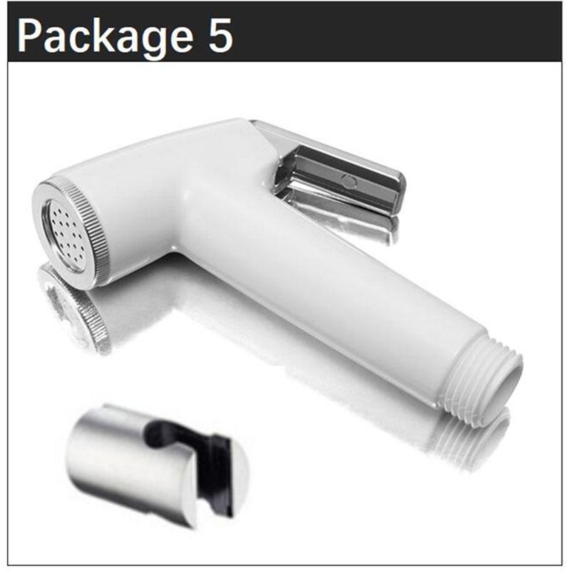 Мусульманский туалетный спрей, биде, насадка для душа, водяной шланг, самоочиститель, белый набор клапанов, туалет, смеситель для ванной, распылитель из АБС-пластика