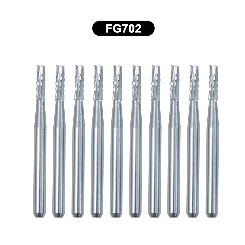 10Pcs/Box WellCK FG Dental Carbide Burs Dia 1.6mm For High Speed Tungsten Steel Burs FG330 FG556 FG245 FG34