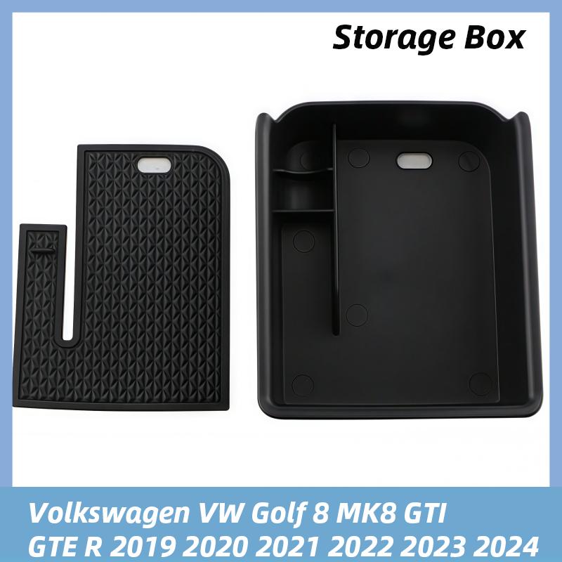 Car Armrest Box for Volkswagen VW Golf 8 MK8 GTI GTE R 2019 - 2023 Center Console Stowing Tidying Storage Case Holder