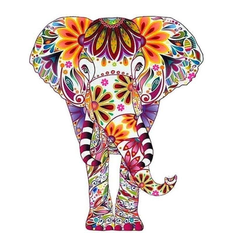 5D Diamond Painting Kit Peacock Elephant Animal Mosaic DIY Dandelion Diamond Embroidery Rhinestone Home Decoration