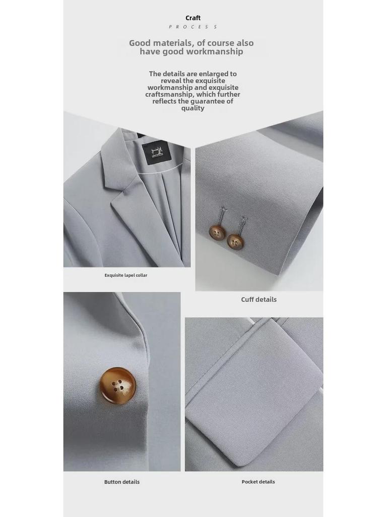 Мужские свободные повседневные костюмы в корейском стиле - высококачественные весенне-летние куртки