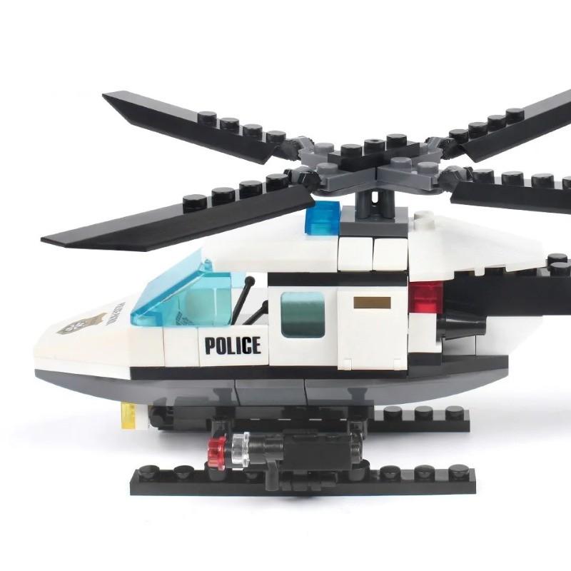 171 шт. Полицейский вертолет CreativeandCity Police SWAT Car Vehicle DIY City Police Series Boys Bricks Toys Детские подарки подарок на день рождения