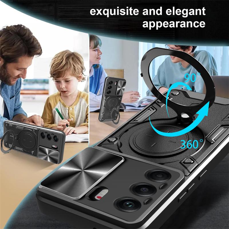 Броня Funda Магнитное кольцо Подставка Чехол Для Tecno Camon 40 Pro 4G 5G Противоударный Сдвижной Защита Камеры Чехол для телефона для Tecno Camon40