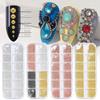 6 Sizes Caviar Bead Stainless Steel Beads Nail Art Decorations Rose Gold Silver Black DIY Tool Nail Studs UV Gel Polish