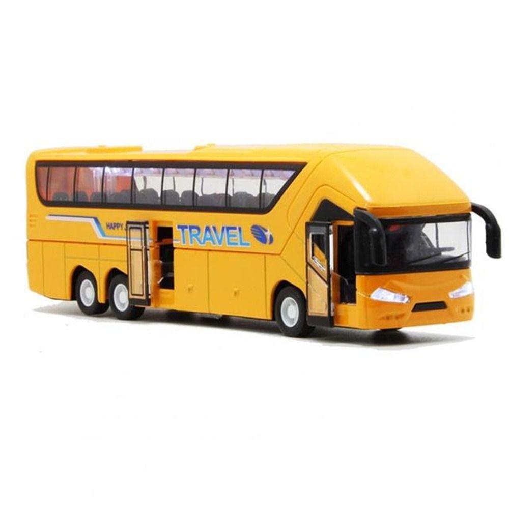 Music Car Bus Model Educational Toys Bus Toy Bus Model Car Toy Long-distance Bus Double Decker Bus