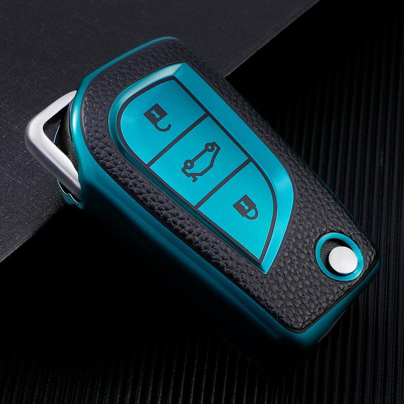 Новый мягкий чехол для ключей из ТПУ, полное покрытие для Toyota Highlander RAV4 Izoa CHR Levin Camry Corolla reiz, защитный чехол с 3 кнопками