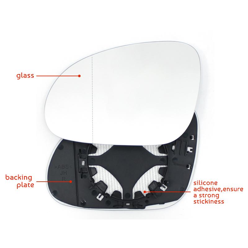 Для VW Golf GTI 6 MK6 2009-2012 автомобиль левое правое зеркало заднего вида боковое стекло подогреваемое прочное внешнее зеркало заднего вида с широким углом обзора
