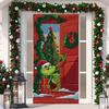 Christmas Door Width Polyester Cloth Christmas And New Year Decoration Christmas Door Curtain Christmas Decoration 180*90cm