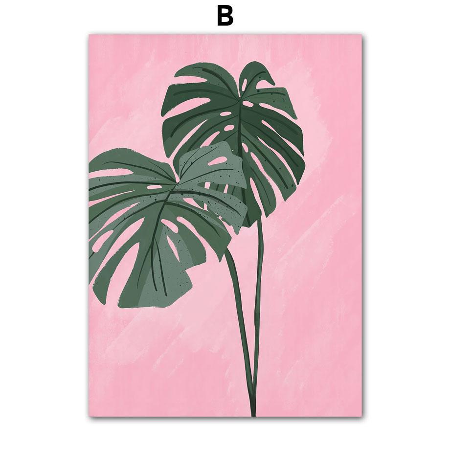 Абстрактная Девушка Ваза Цветы Листья Иллюстрация Настенное Искусство Холст Живопись Скандинавский Постер И Принты Картины Для Декора Гостиной