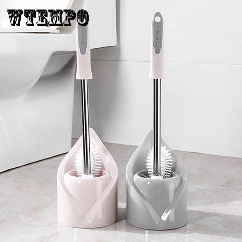 Toilet No Dead Ends Toilet Brush Set Cleaning Brush Long Handle Plastic Toilet Brush Toilet Brush Toilet Brush
