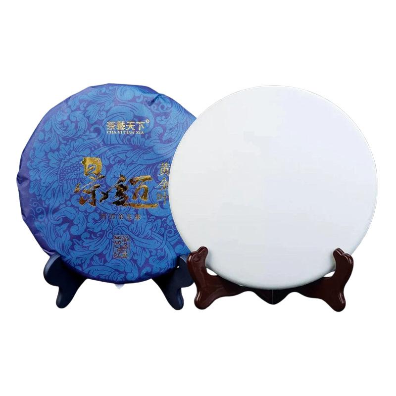 357 г китайский чай пуэр из провинции Юньнань, модель для самостоятельной свадебной вечеринки, антикварная полка, украшение с узором, без упаковки, модель