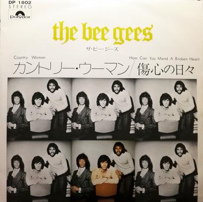 7-дюймовая пластинка BEE GEES Country Woman DP1802 POLYDOR 1971 Япония Поп Б/у