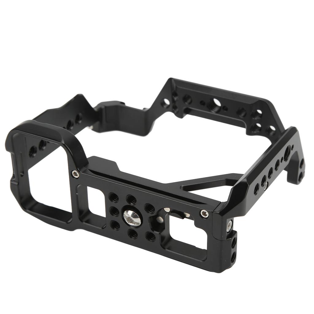 Aluminum Alloy Camera Cage with 14 Inch 38 Inch Threaded Holes Cold Shoe Mount for Sony A7M4