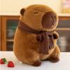 Removable Scarf Scarf Capybara Plush Doll PP Cotton Stuffed Capybara Doll  Birthday Gifts