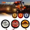 1 шт. 24 В 4,92 дюйма светодиодный круглый задний фонарь для автомобиля, стоп-сигнал, боковой габаритный фонарь, указатель поворота, отражатель для грузовика, прицепа, квадроцикла, универсальный