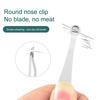 Пинцет для триммера в носу, нержавеющий универсальный пинцет для удаления волос с круглым кончиком из нержавеющей стали для мужчин