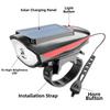 3 Modes Solar Bicycle Light Waterproof Night Riding Lamp LED Bike Front Lamp  Balance Bicycle