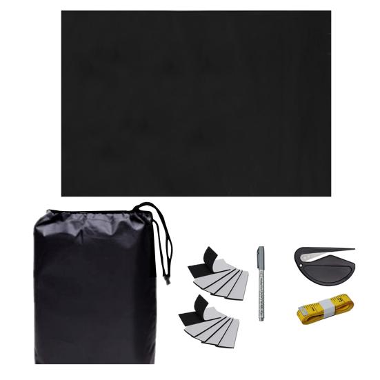 Портативная затемняющая штора с липучками и застежками-липучками, затемняющая штора из оксфордской ткани с серебряным покрытием для окон, детской комнаты, дома на колесах, для путешествий