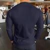 Men's Running Sports Fitness Tops Jacket Cycling Long Sleeve Quick Drying Tights Running Training Suit