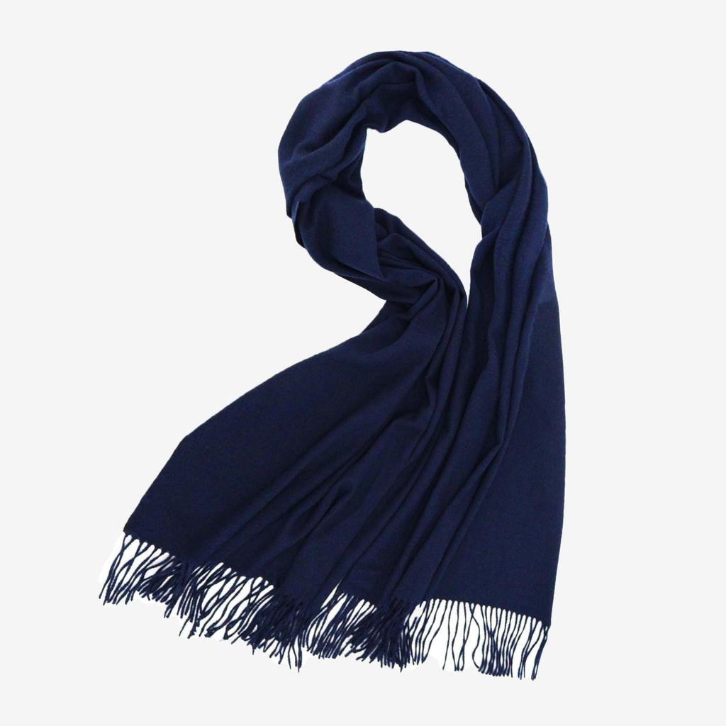 2025 Autumn/Winter New Women'S Solid Color Imitation Cashmere Scarf, High End And Versatile Scarf, Fashionable Thickened Men'S Tassel Shawl
