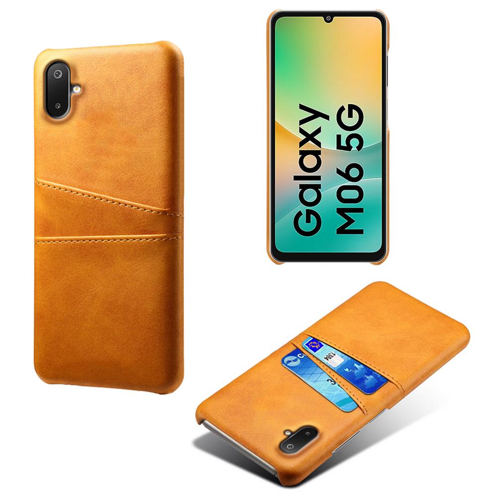 For Samsung Galaxy A06 5G/M06 5G Case Dual Card Slots PU Leather + Hard PC Phone Cover