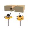 2 Bit Tongue and Groove Router Bit 1/4 Shank Woodworking Chisel Cutter Router Bit Set for Woodworking Tool